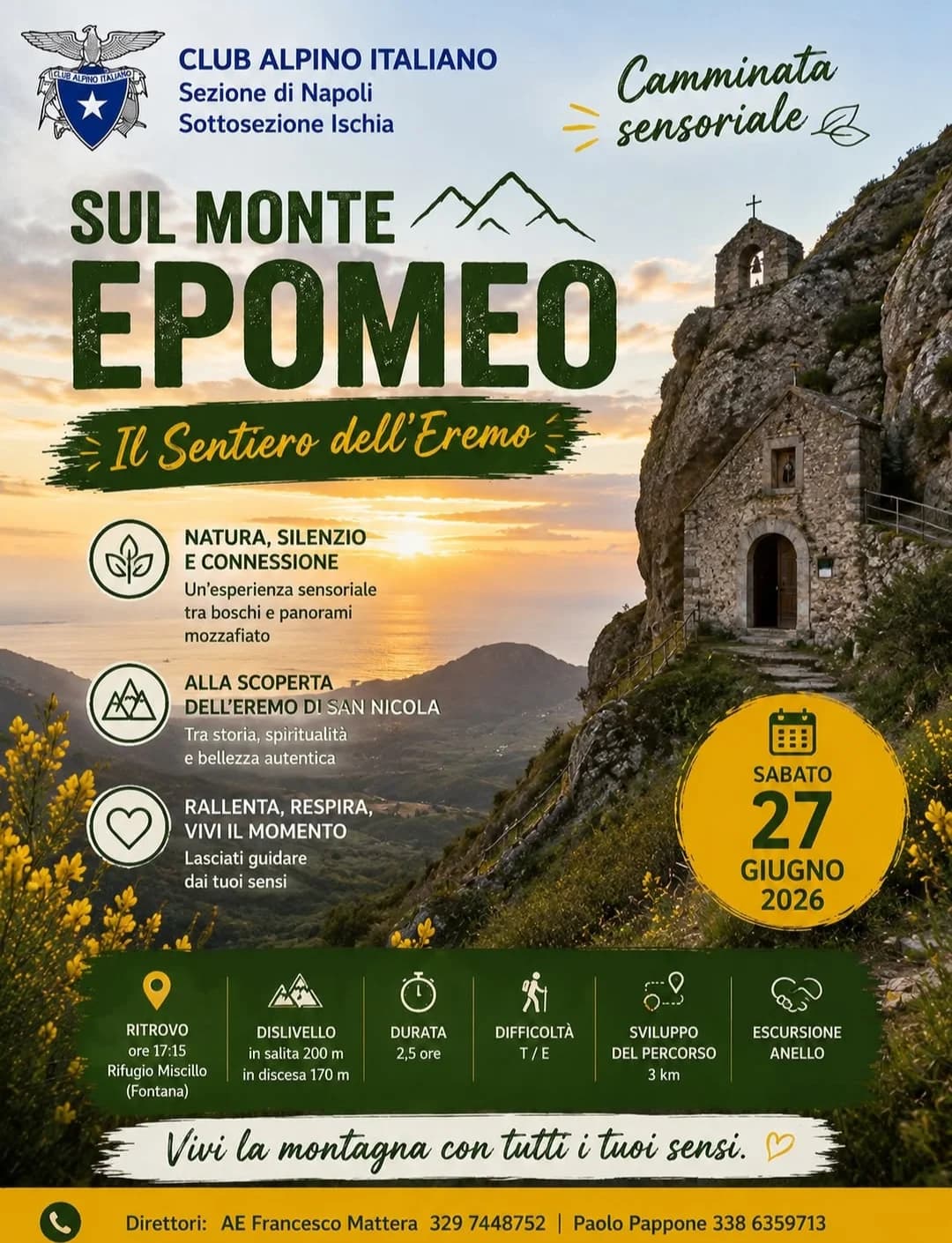 Camminata sensoriale sul Monte Epomeo