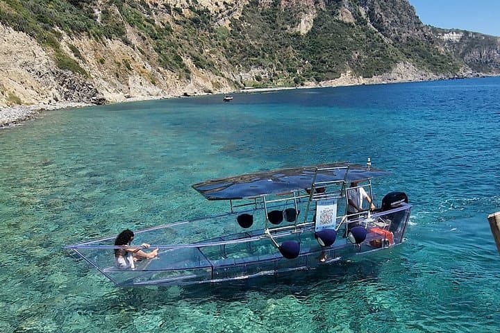 Ischia La Grotta Verde con Miramar la barca Trasparente